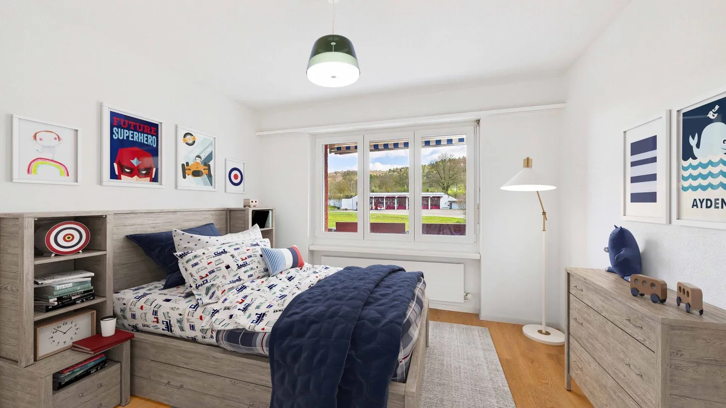 Appartamento 4.5 camere ristrutturato con stile in una posizione adatta alle famiglie a Würenlos - Foto 8 di 13