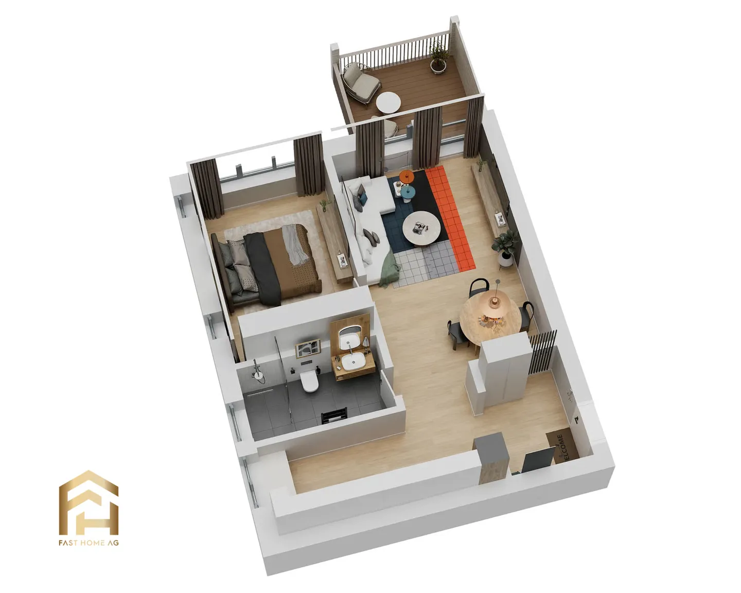 Charming 2.5-Room Apartment - Photo 9 of 13