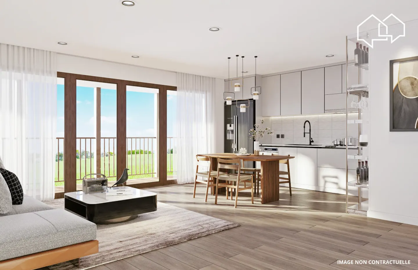 Appartement de 4.5 pièces dans les combles (bâtiment 4 - lot 8) - Photo 8 of 11