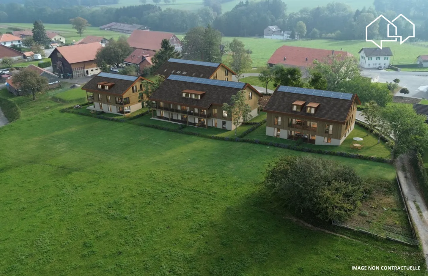 Appartement de 4.5 pièces dans les combles (bâtiment 4 - lot 8) - Photo 4 of 11