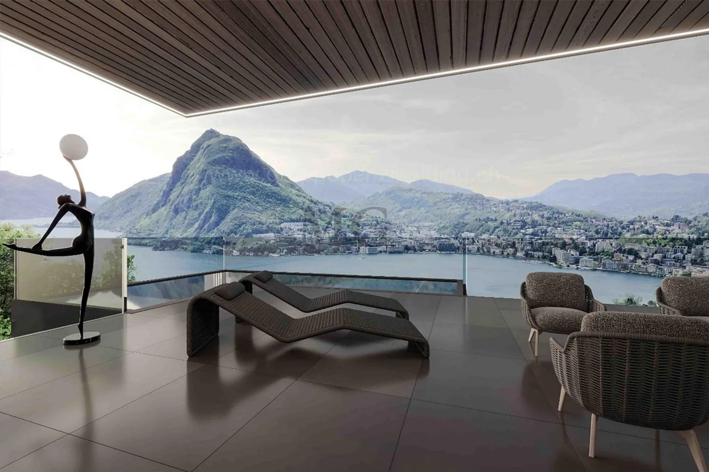 APPARTAMENTO 4,5 LOCALI VISTA LAGO CON PISCINA PRIVATA - Photo 1 sur 7