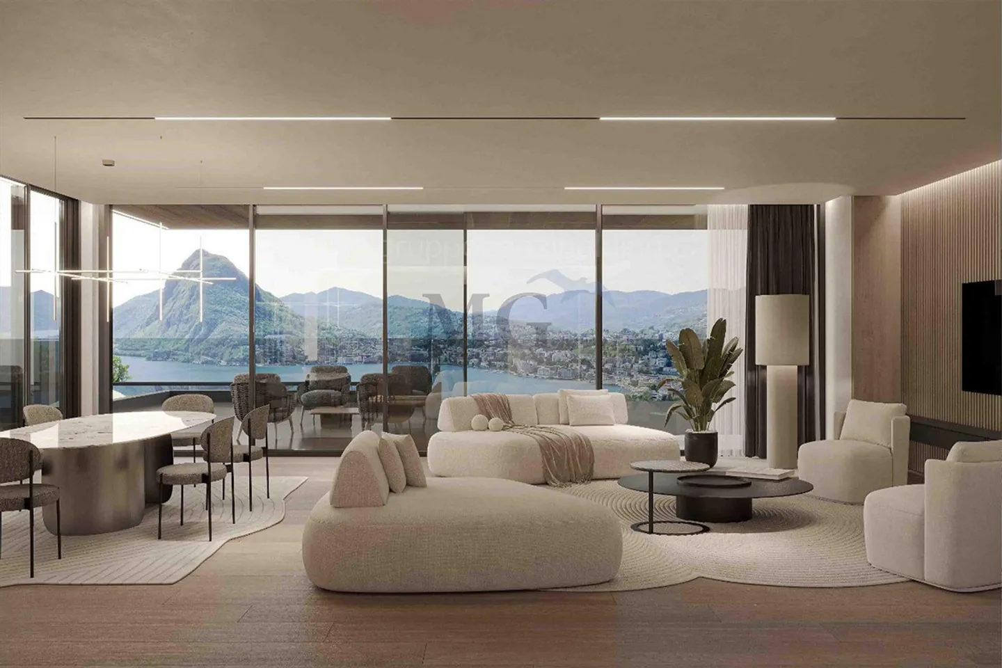 APPARTAMENTO 4,5 LOCALI VISTA LAGO CON PISCINA PRIVATA - Photo 5 sur 7