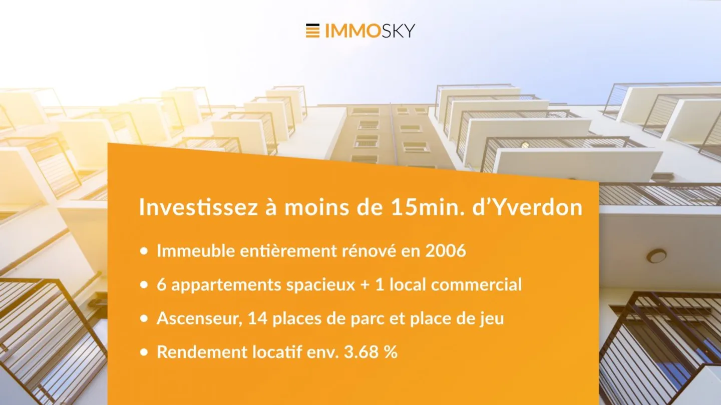 Invest in less than 15 minutes from Yverdon (approx. 3.68% yield) - Photo 1 of 2