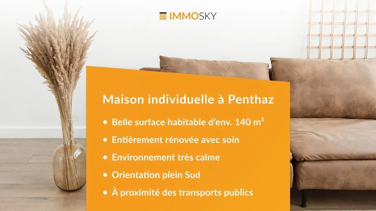 Magnifique maison individuelle avec grand jardin à Penthaz - Foto 1 von 1