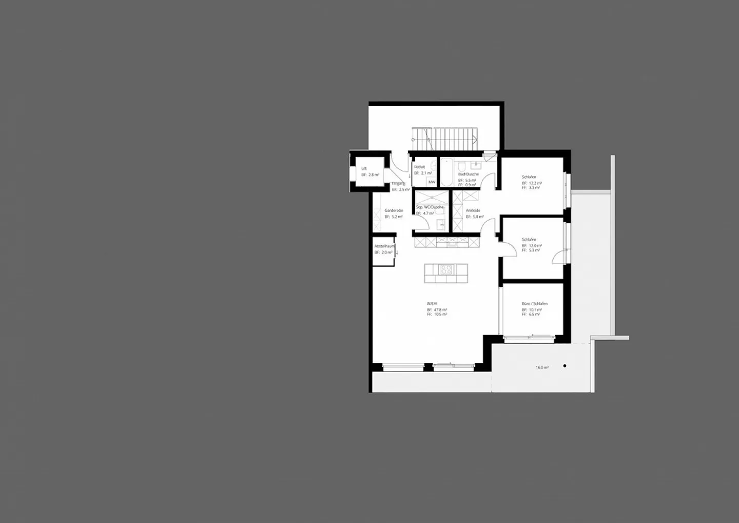Appartamento 4.5 stanze al piano terra a Riedholz (quartiere Niederwil) - Foto 8 di 10