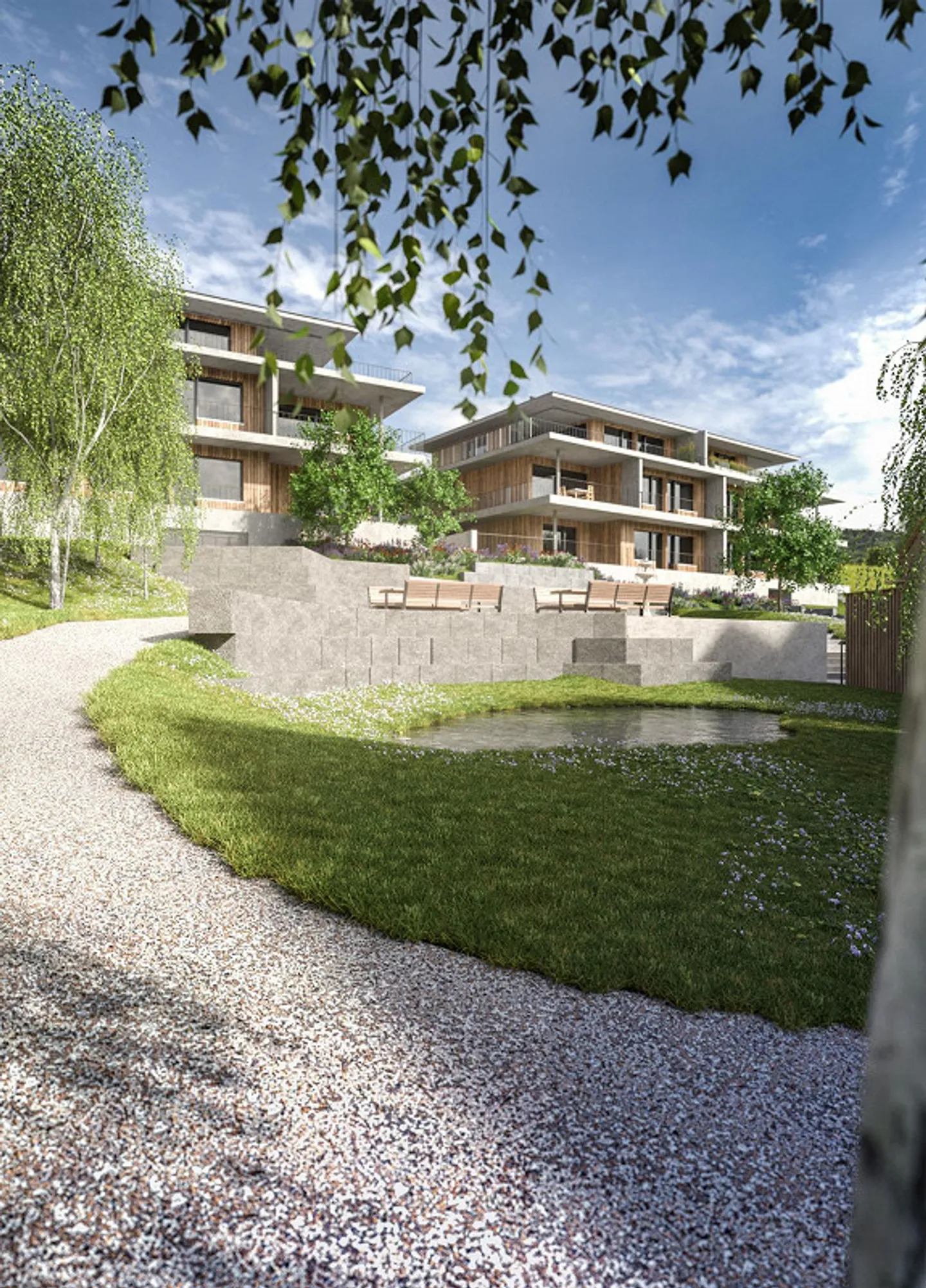 Appartamento duplex di 4,5 stanze con terrazza alpina a Riedholz (quartiere Niederwil) - Foto 3 di 15