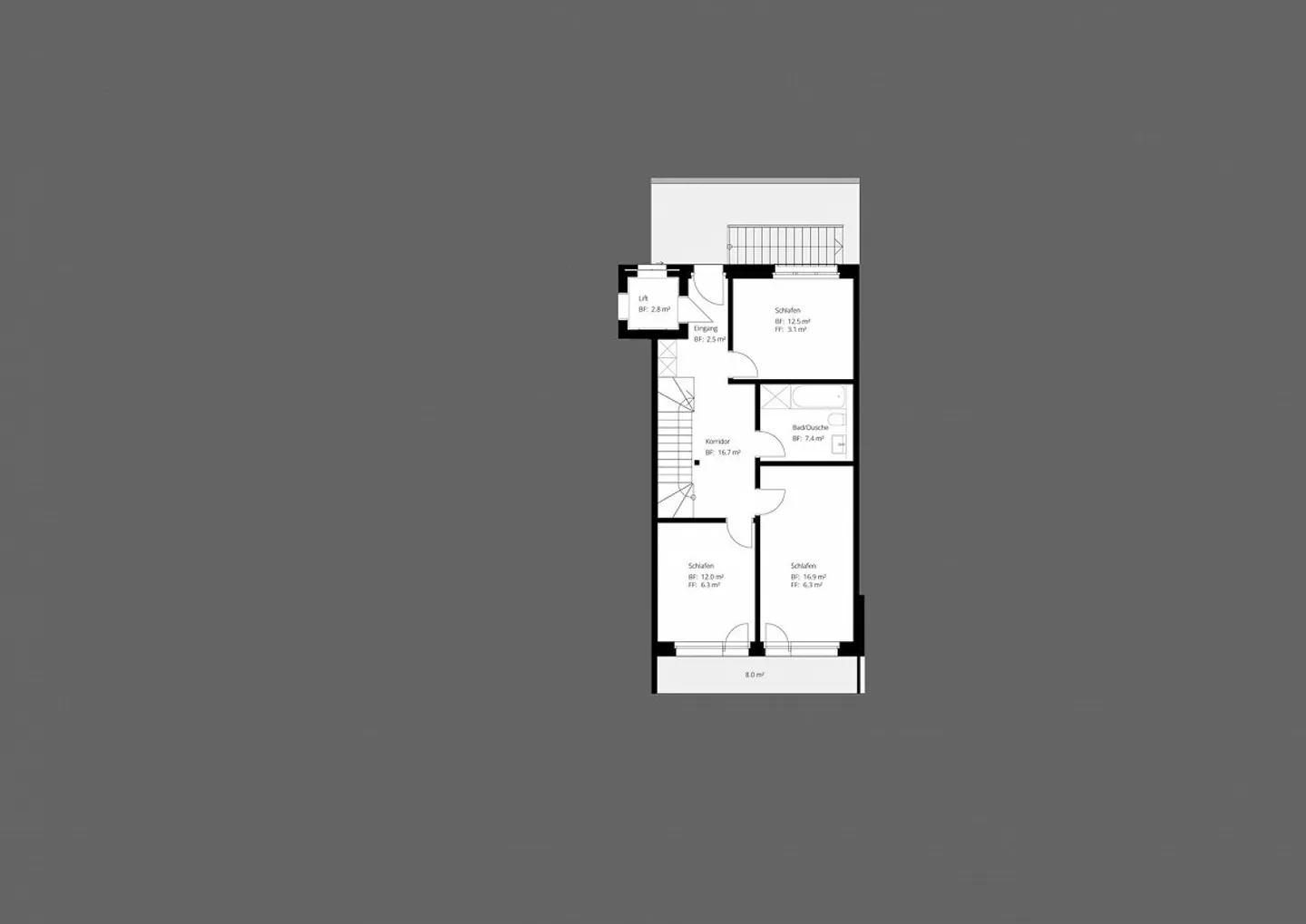Appartamento duplex di 4,5 stanze con terrazza alpina a Riedholz (quartiere Niederwil) - Foto 11 di 15