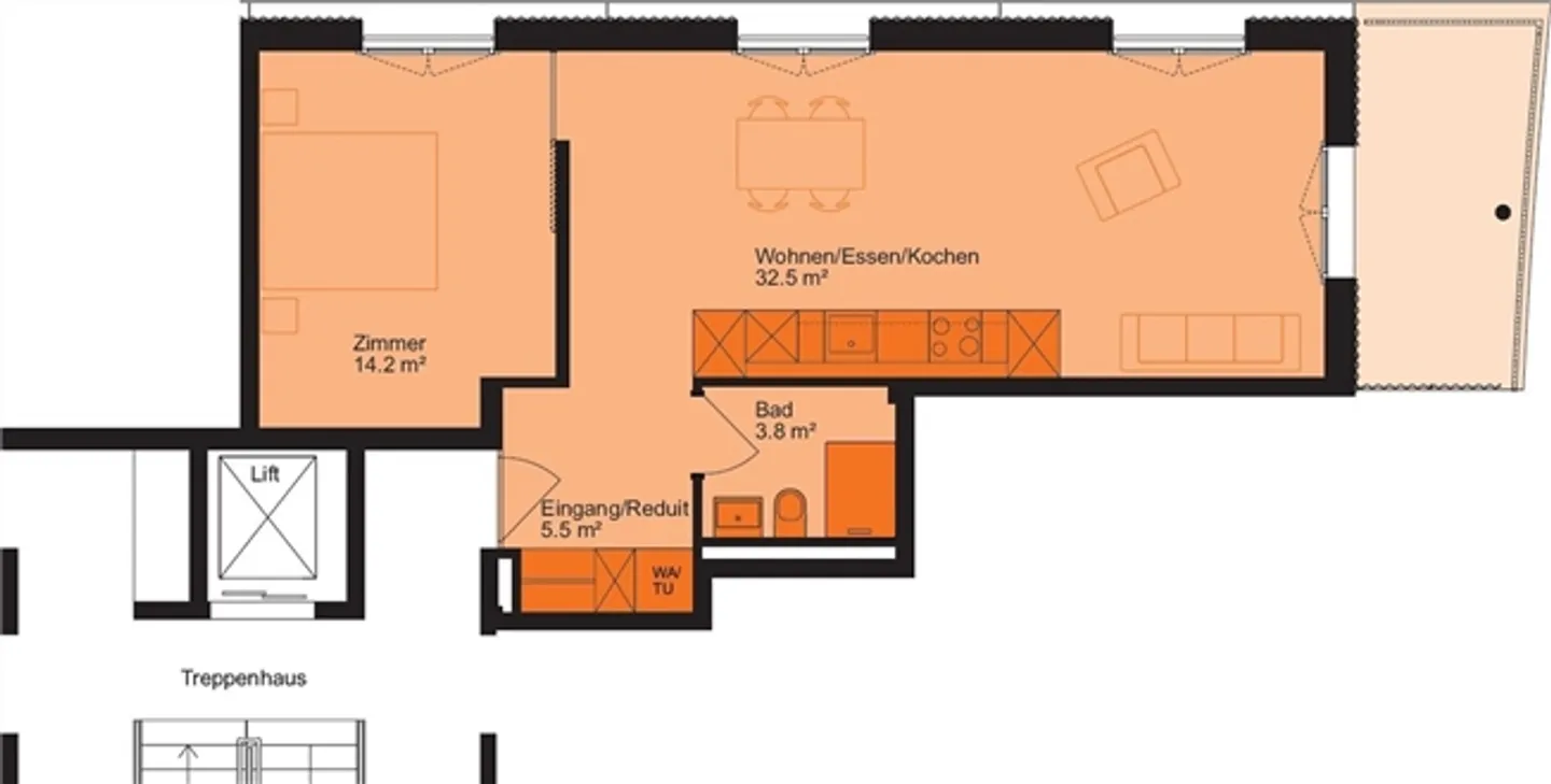 2½ ROOM APARTMENT IN WINDISCH (AG), FURNISHED, TEMPORARY - Photo 6 of 6