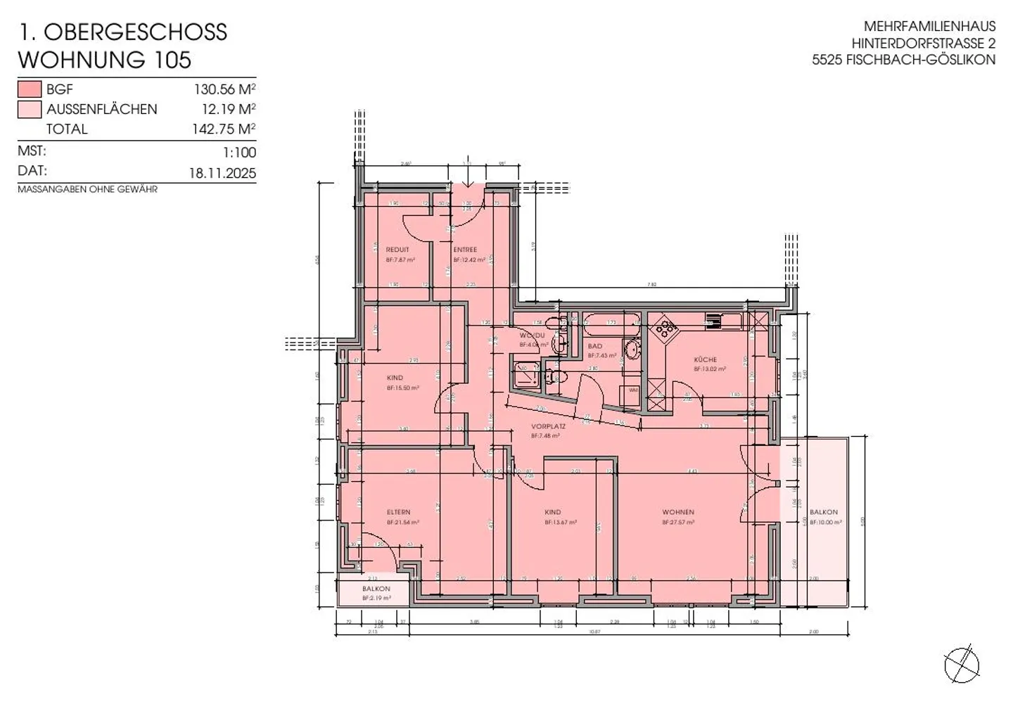 Appartamento attraente di 4,5 stanze in affitto a Fischbach-Göslikon - Foto 5 di 5