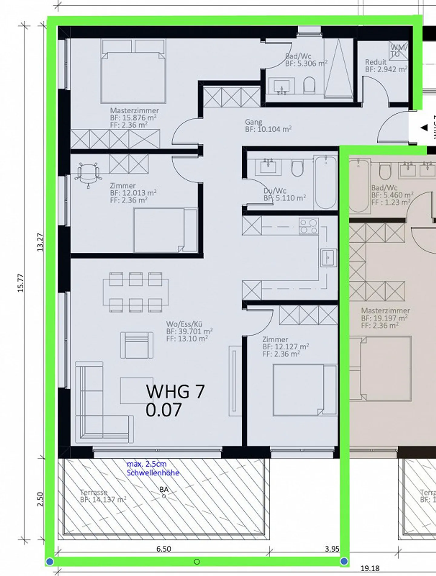 First occupancy/new occupancy: Modern 4.5-room apartment - Photo 12 of 13