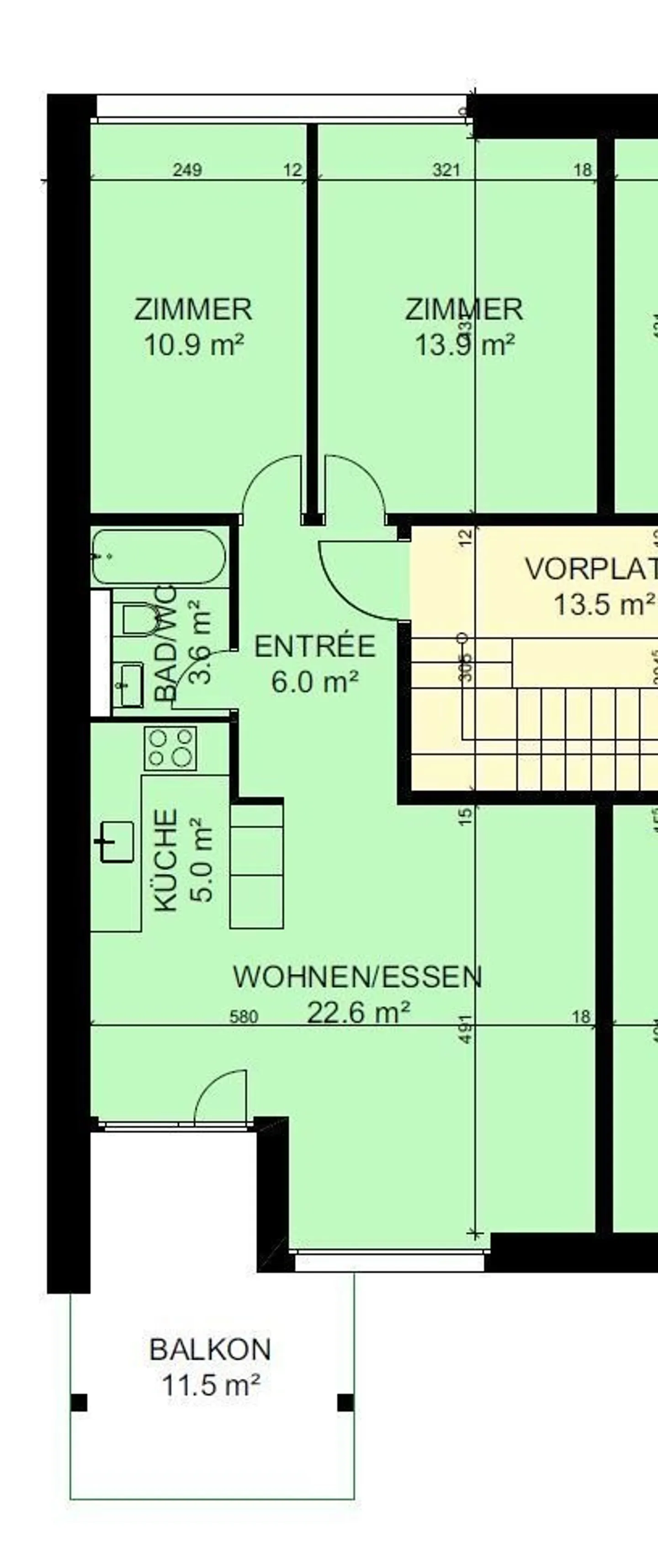 Lichtdurchflutete Wohnung nahe Shoppyland - Foto 8 von 8