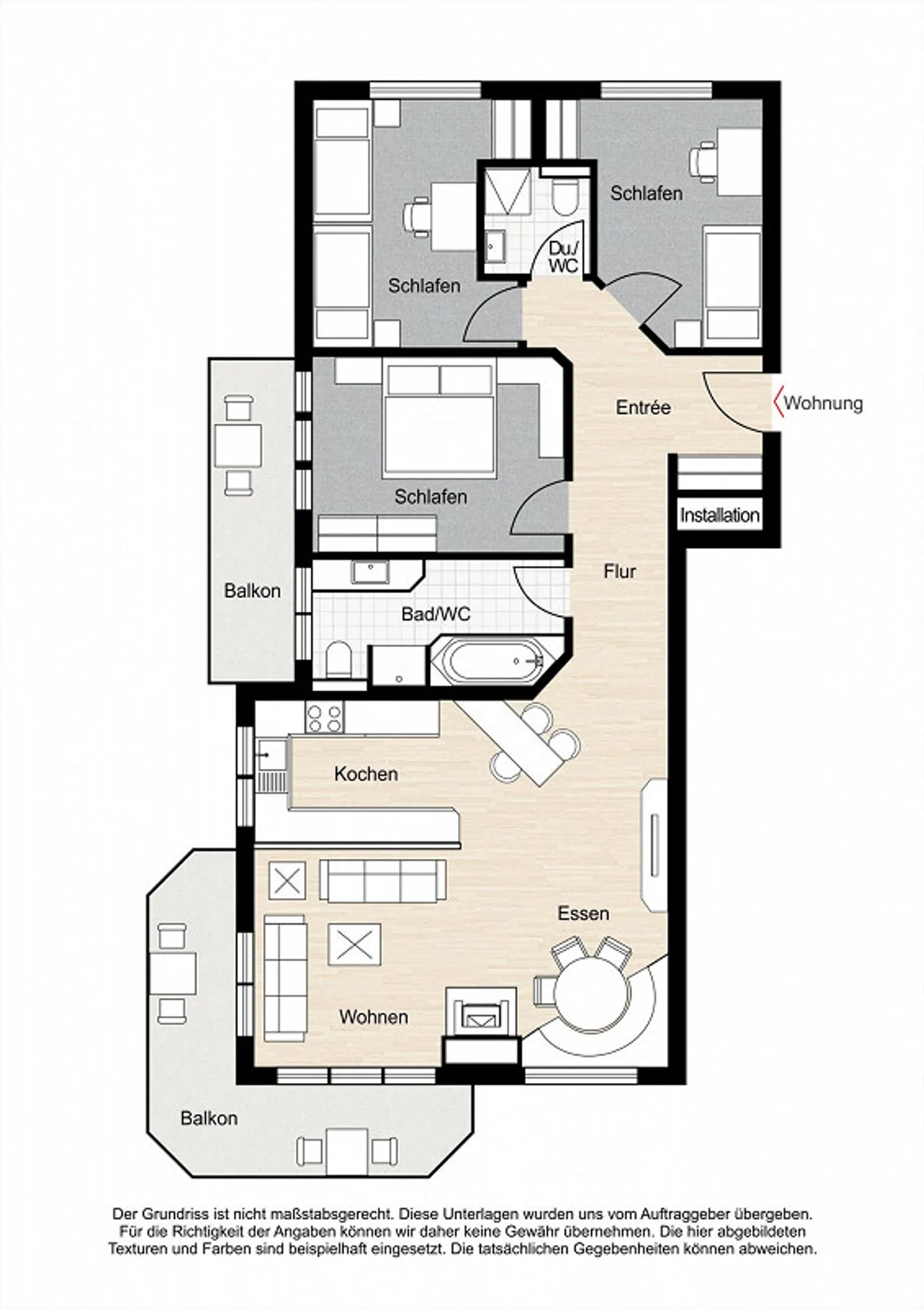 Centrally located, beautiful 4.5-room apartment with unique Matterhorn view - Photo 14 of 15