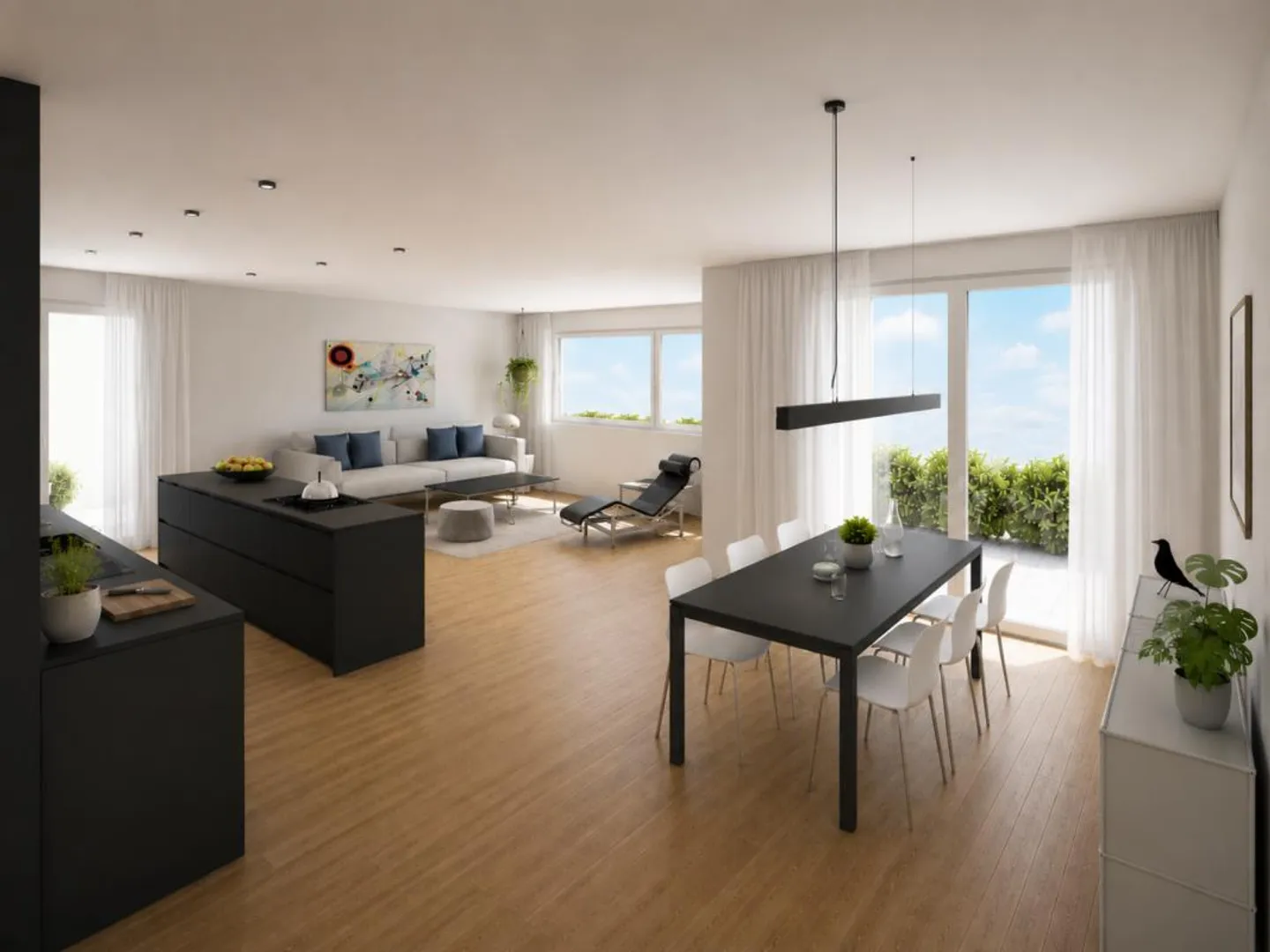 Appartamento spazioso con terrazza, vista montagna e giardino privato - Foto 1 di 10