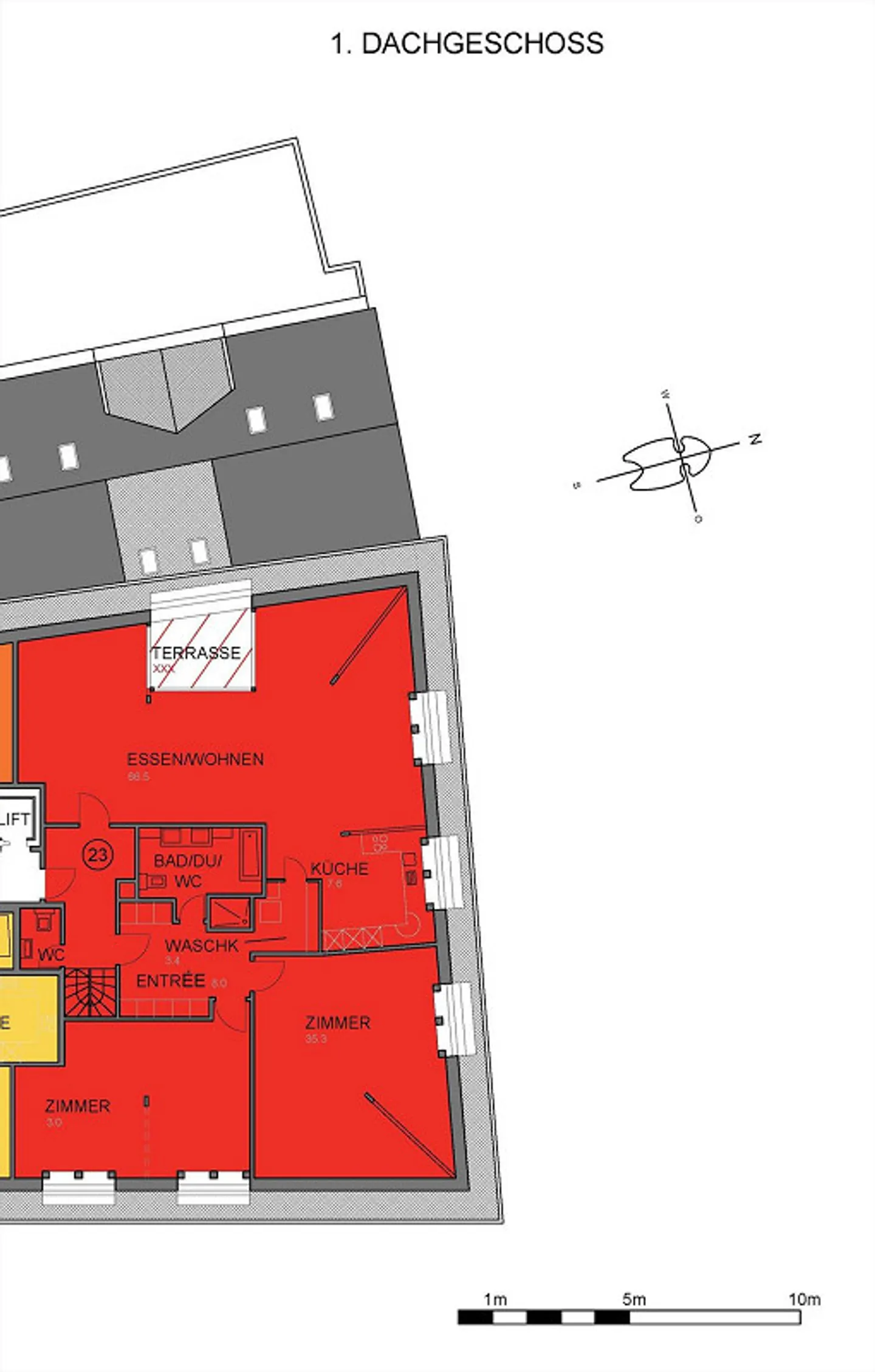 Appartement en duplex au centre de Winterthur - Photo 10 sur 11