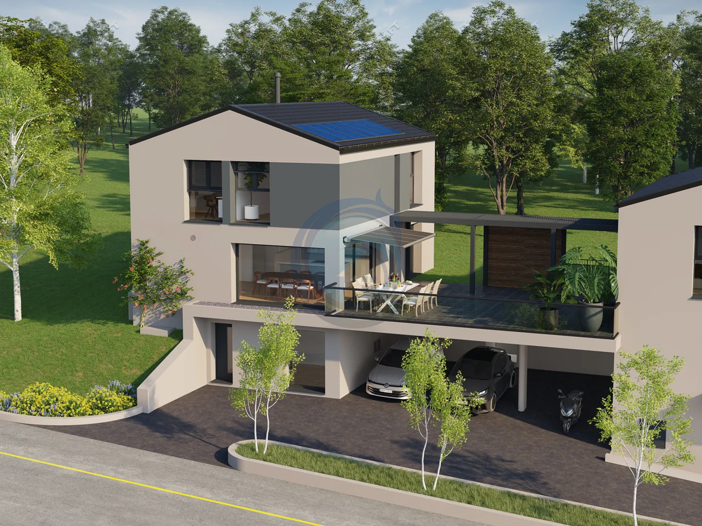 Anpassbare Villa in Attalens - Foto 1 von 11
