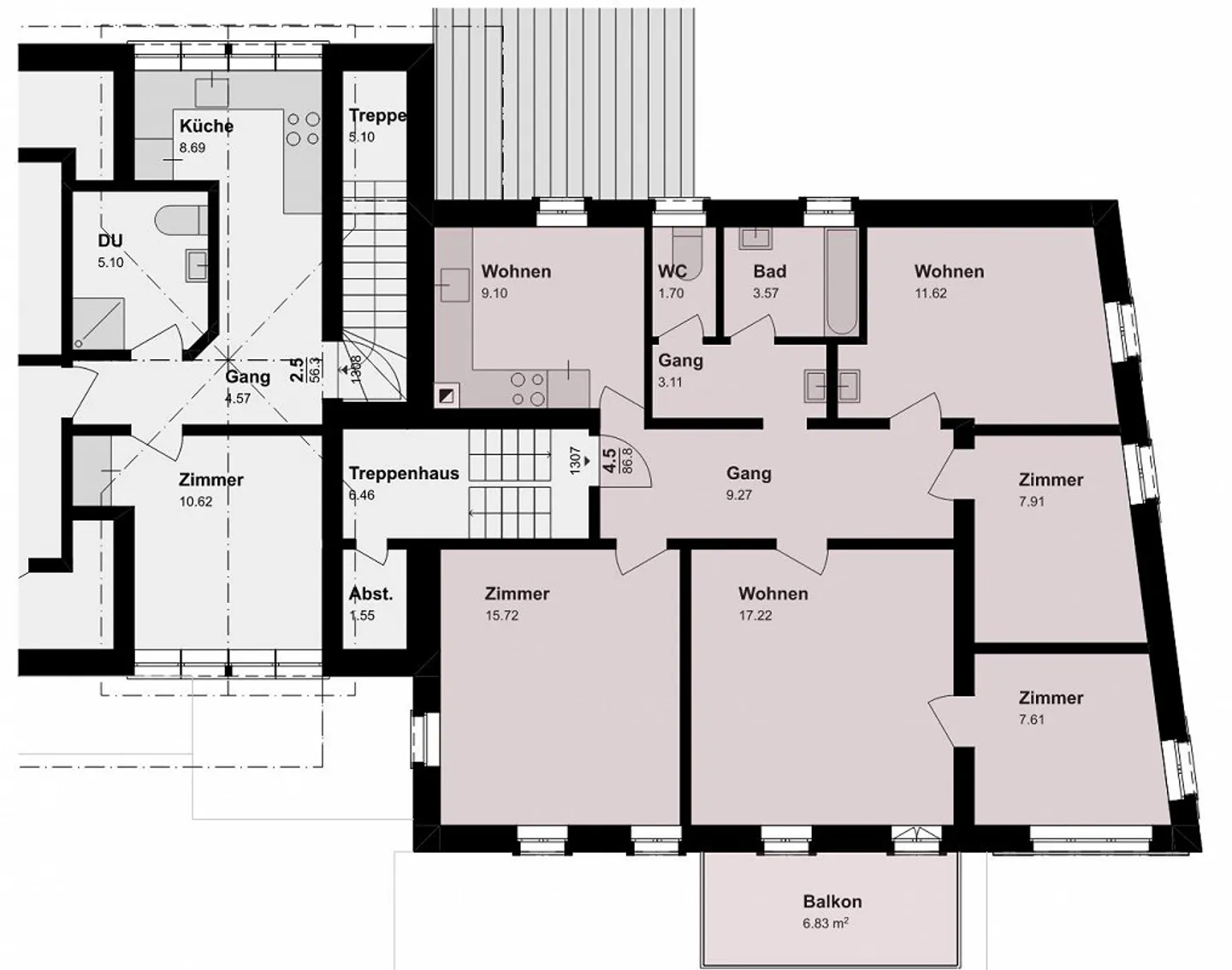 Belle appartement de 5 pièces dans un emplacement ensoleillé - Photo 13 sur 14