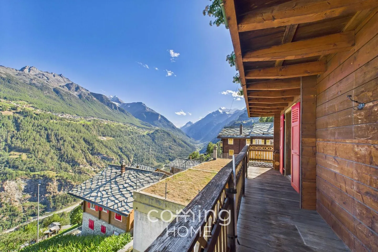 Appartement attrayant de 3,5 pièces dans un chalet valaisan à Embd - Vue sur la montagne et résidence secondaire - Photo 6 sur 13