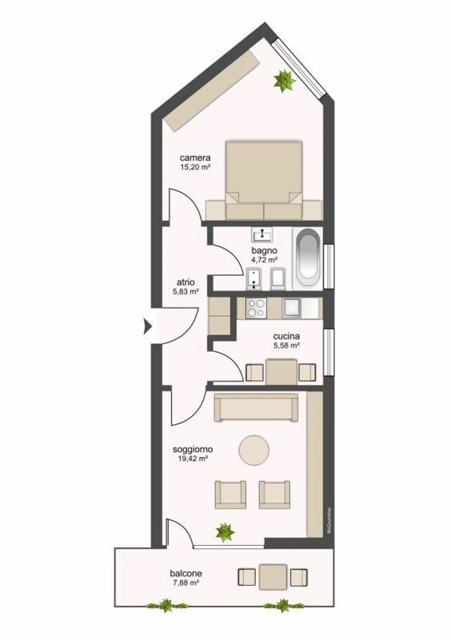 9720, Via Ventuno 6, Wohnung 103 - Foto 2 von 8