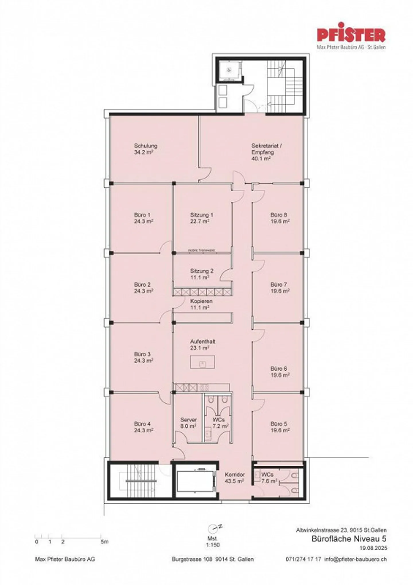 Modern office space with 384 m² - representative, bright & optimally connected - Photo 9 of 10