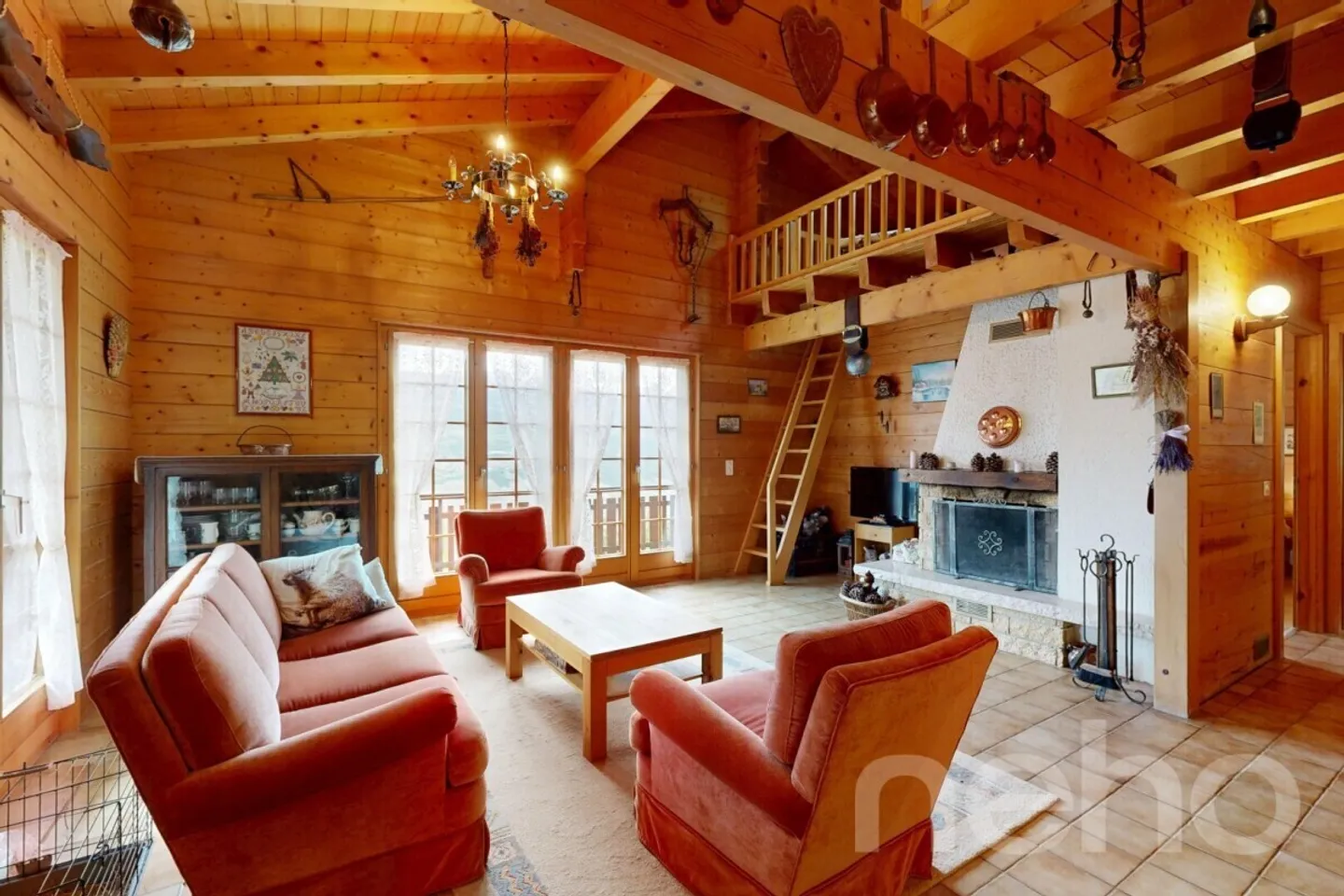 Authentic Log Cabin in the Heights of Grône - Photo 7 of 12