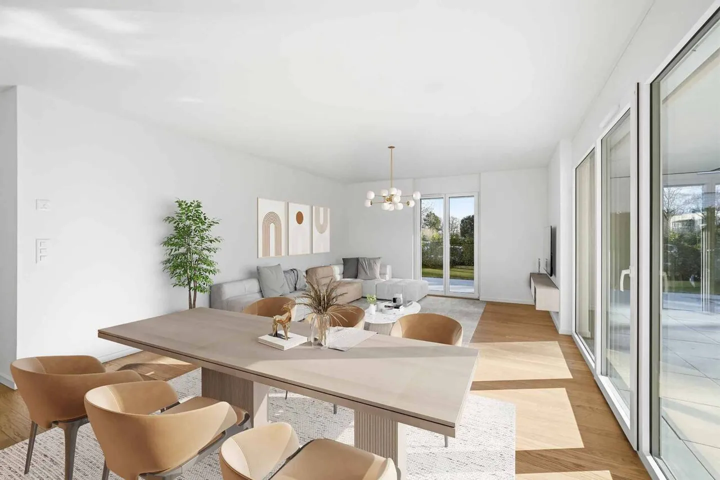 Appartamento nuovo di 3,5 locali con spaziosa terrazza/giardino - Foto 3 di 12