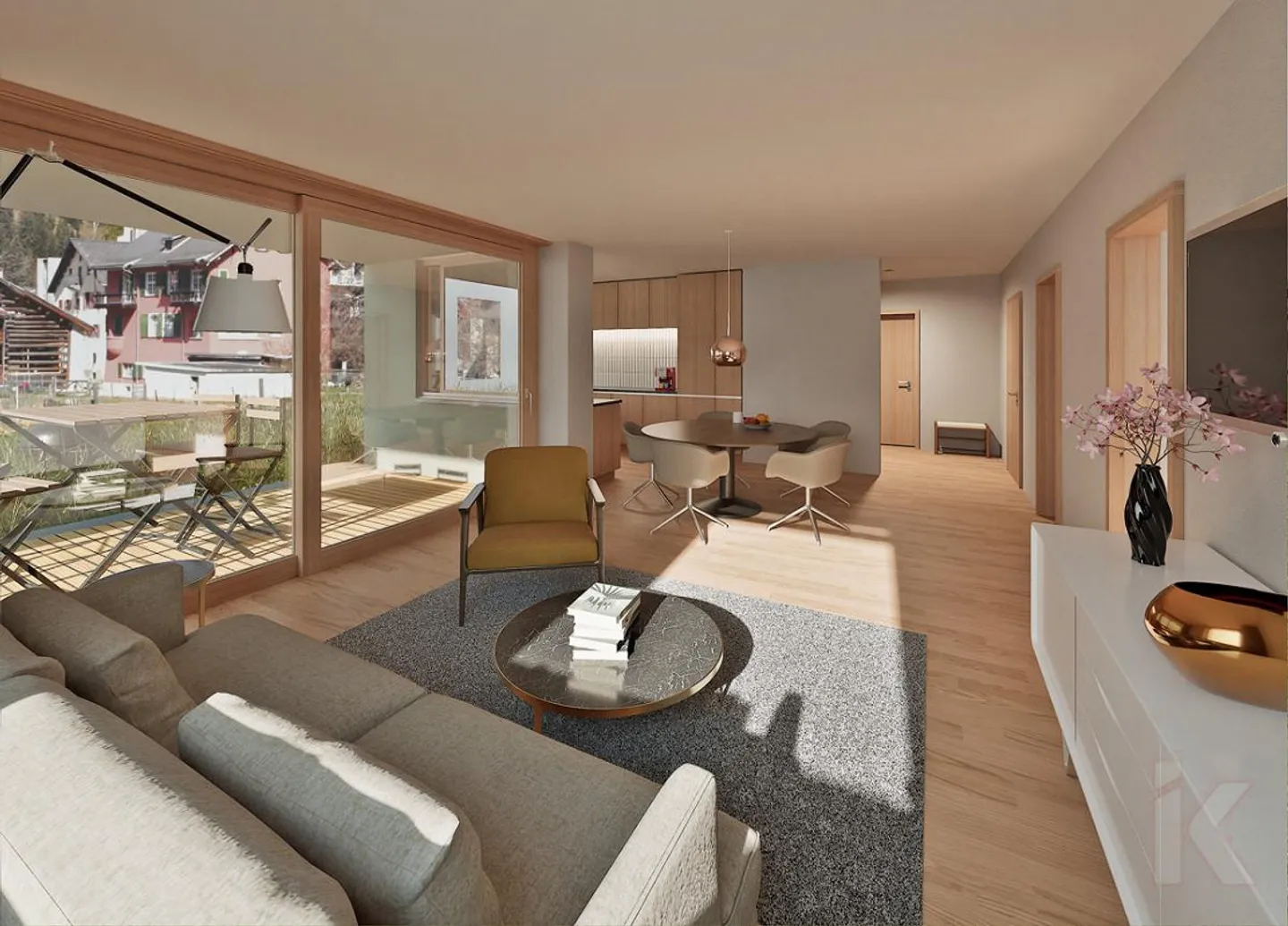 Charming 2.5 Room First Apartment in Andeer - Val Schons - Photo 3 of 14