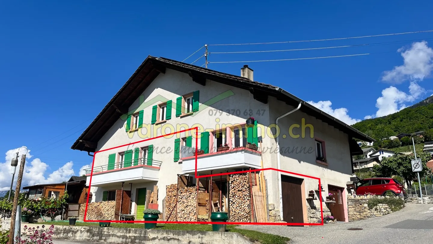 À vendre à Savièse – Appartement de 4 pces dans une maison villageoise - Photo 1 sur 15