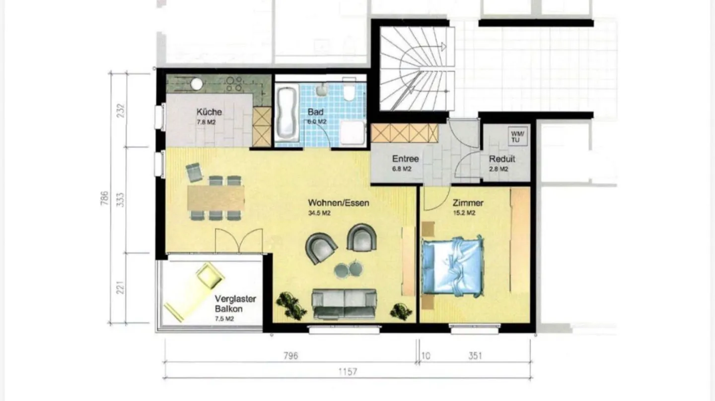 Stylish living in Rheinfelden - attractive 2.5-room apartment - Photo 10 of 14