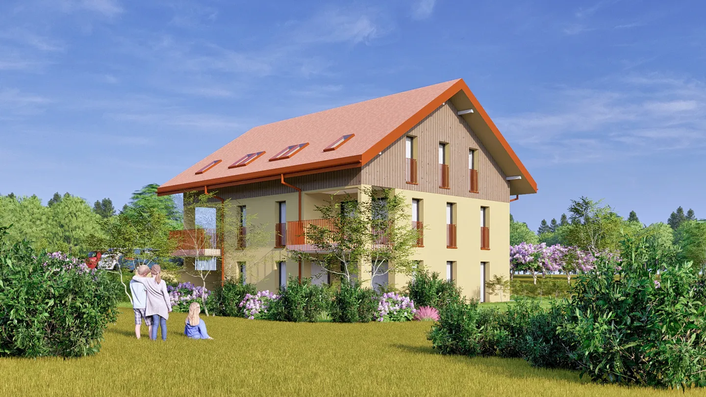 4.5 room duplex apartments in Montagny / FR (lots 2-3) - Photo 2 of 9