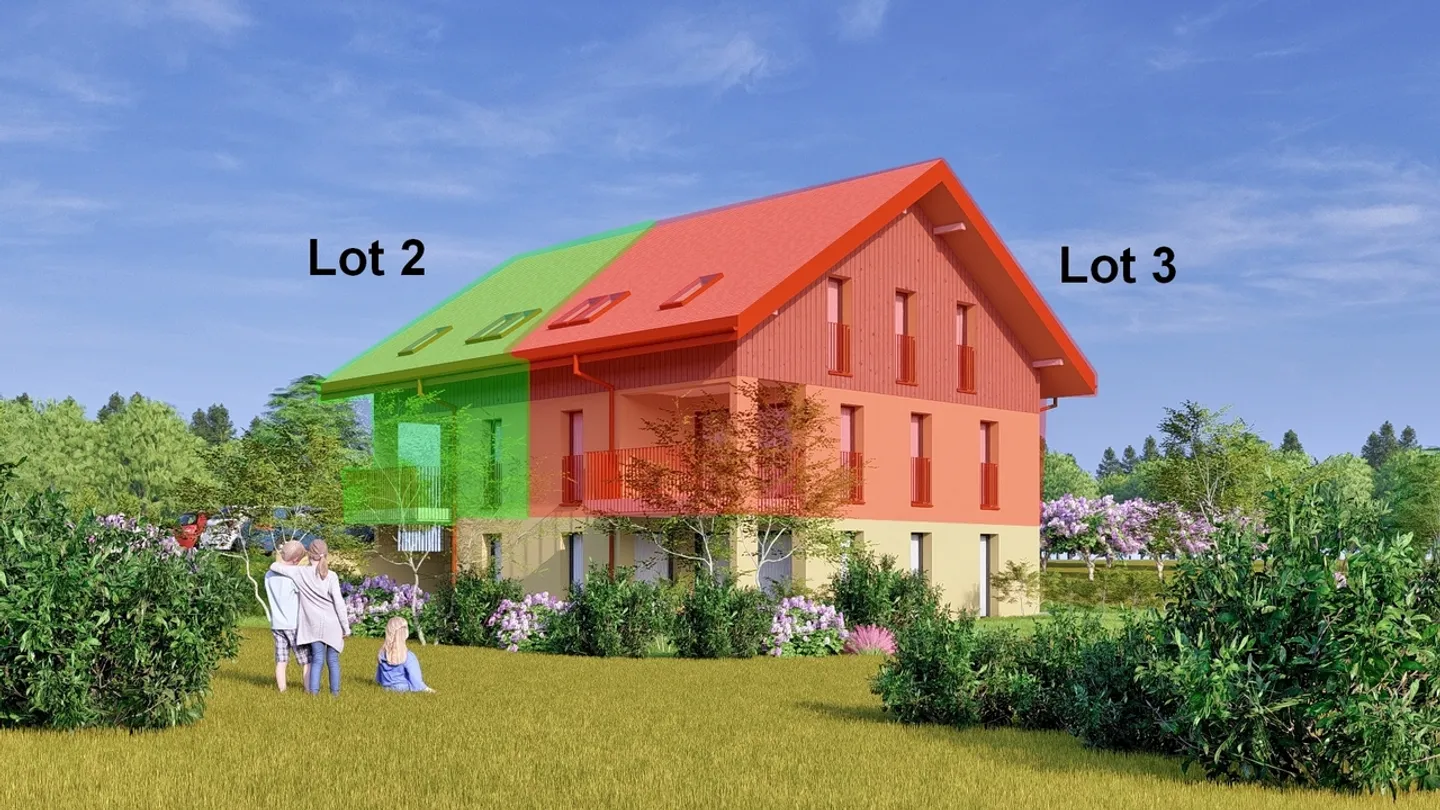 4.5 room duplex apartments in Montagny / FR (lots 2-3) - Photo 3 of 9