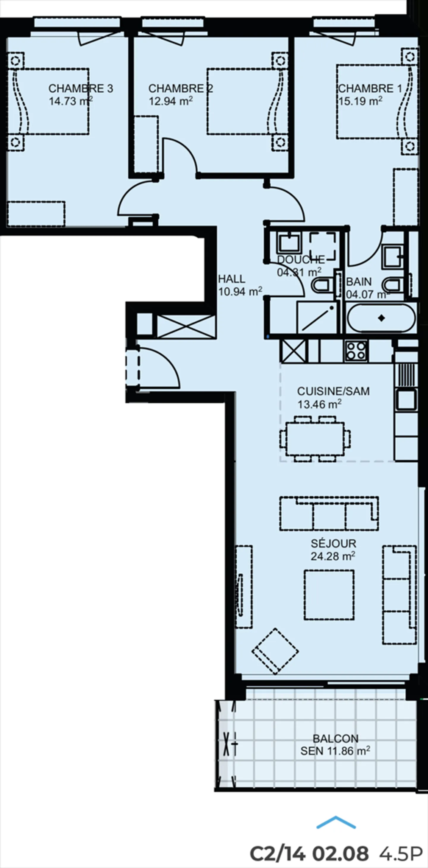 Appartement à louer - Photo 11 sur 11