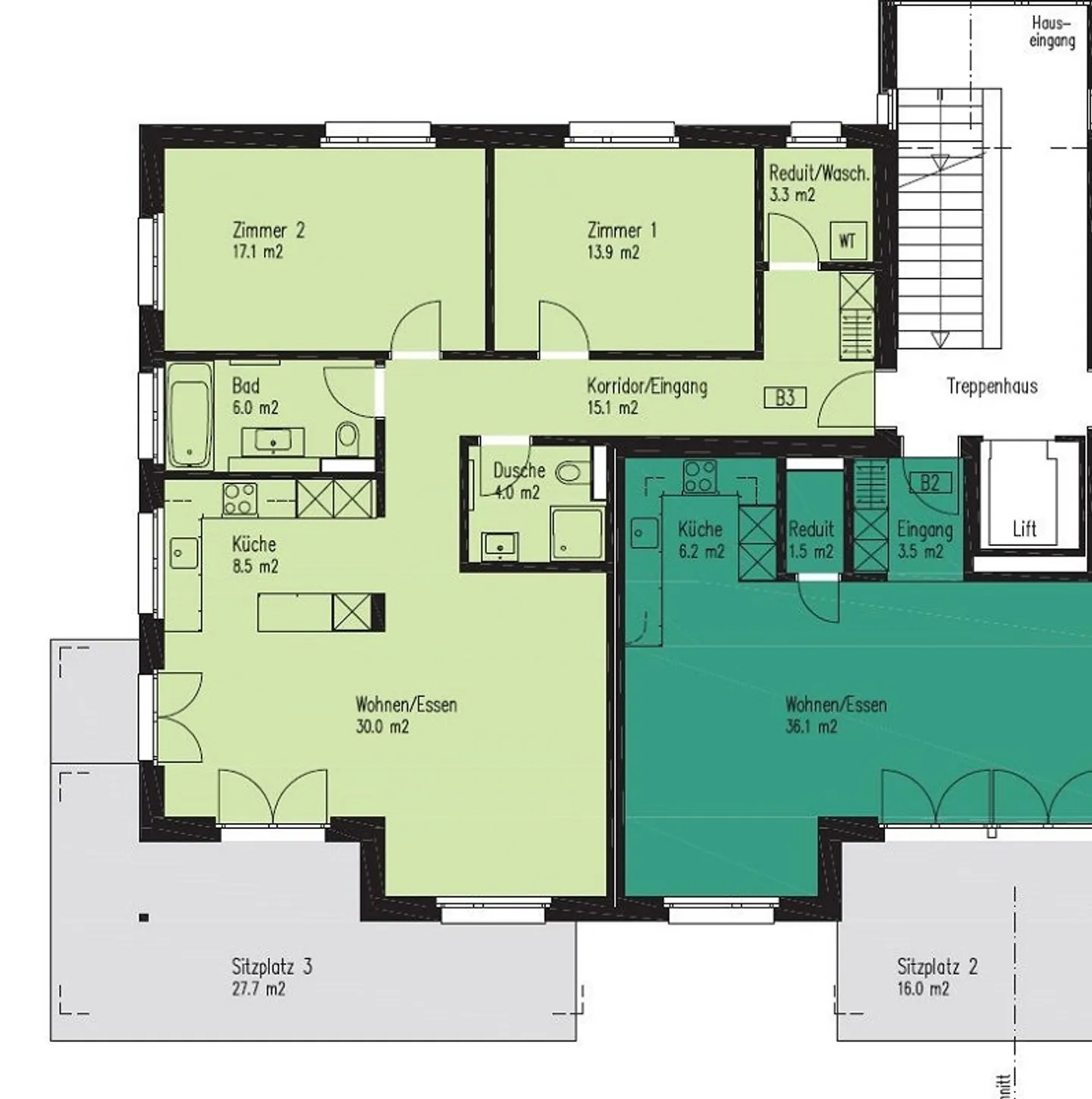 Appartement de 3,5 pièces au rez-de-chaussée - Photo 14 sur 14