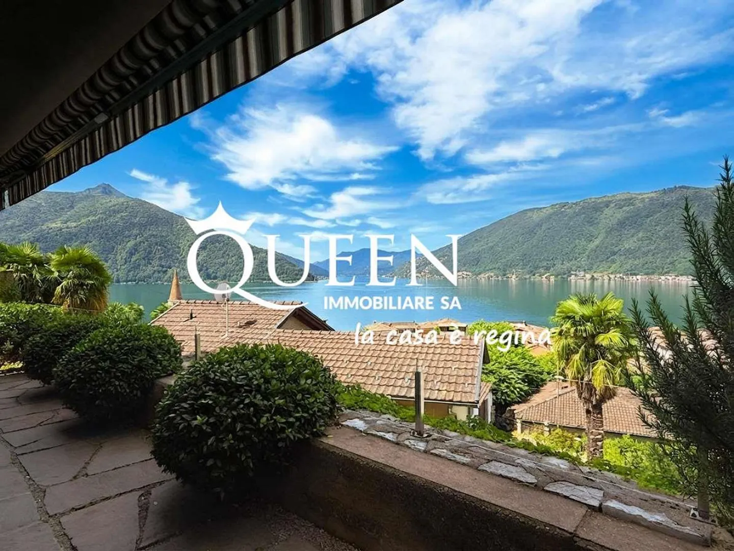 Bissone : appartement 4.5 pièces, 150 m², vue sur le lac, jardin, porche - Photo 1 sur 13