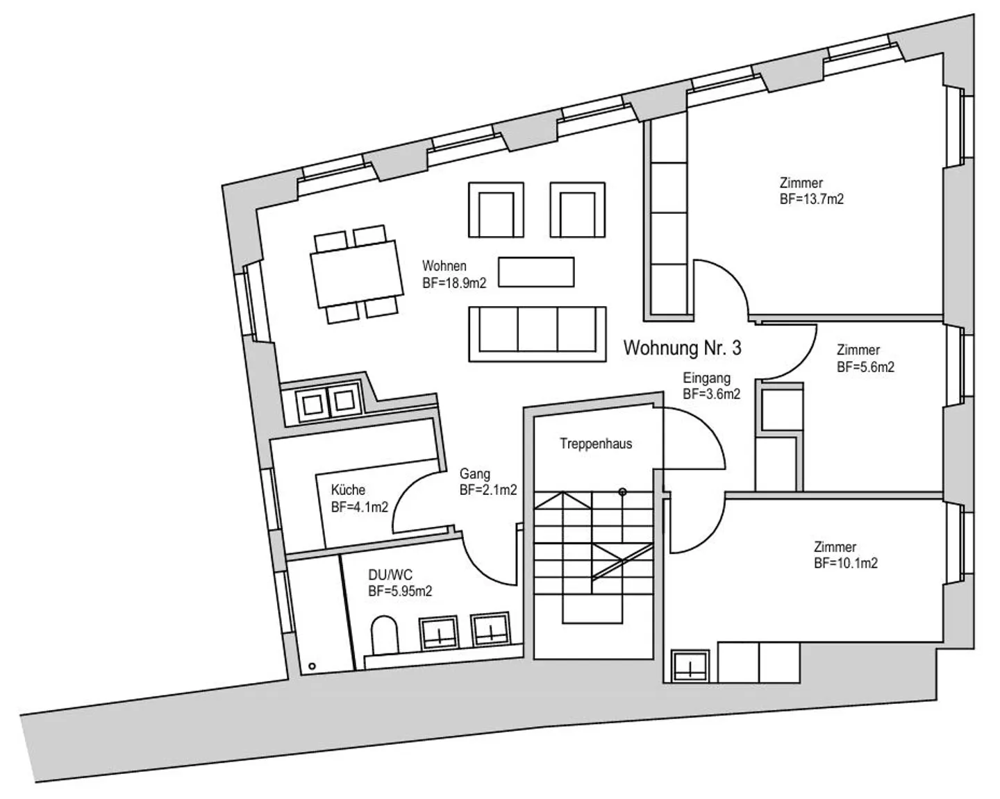 Charmante Wohnung im historischen Zentrum - Foto 7 von 7