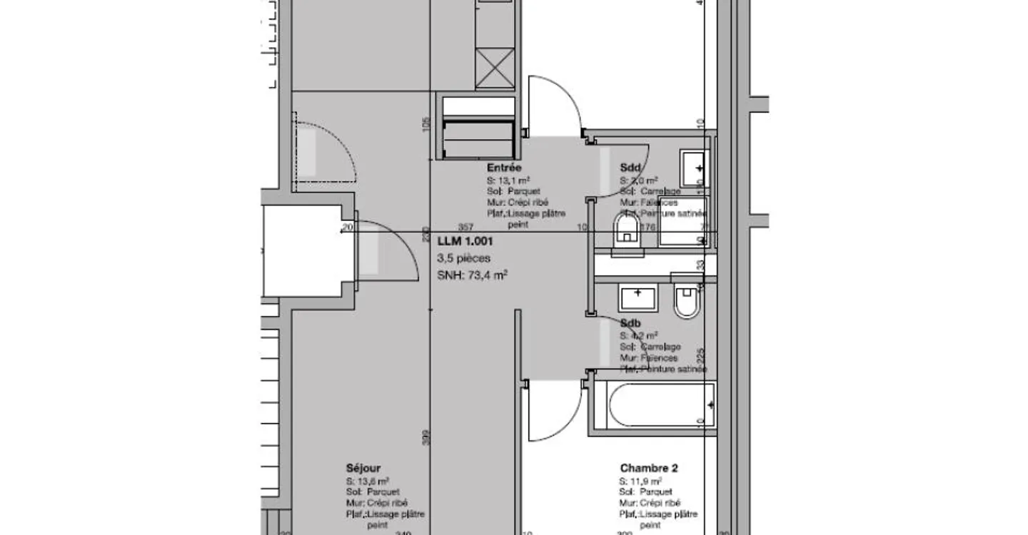 Wohnung, 3.5 Zimmer - Foto 1 von 1