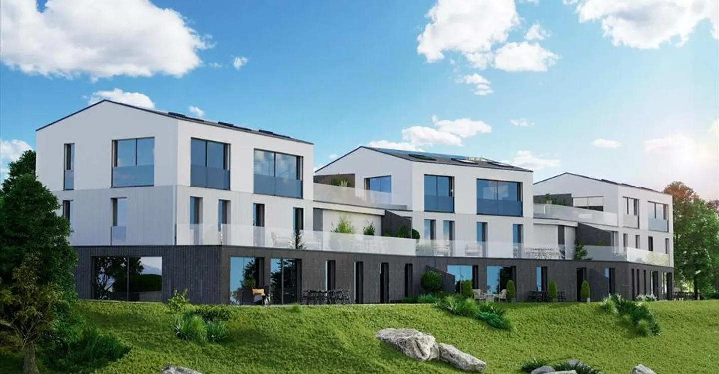 Geräumige 5,5-Zimmer-Wohnung im Erdgeschoss in Sorens - Foto 1 von 11
