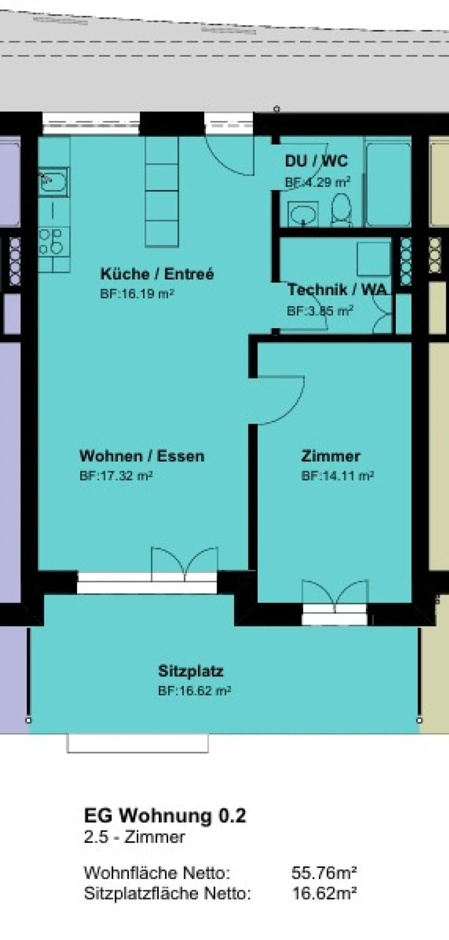 Brugg / 2.5 Zimmer Wohnung 3.3 - Foto 9 di 10