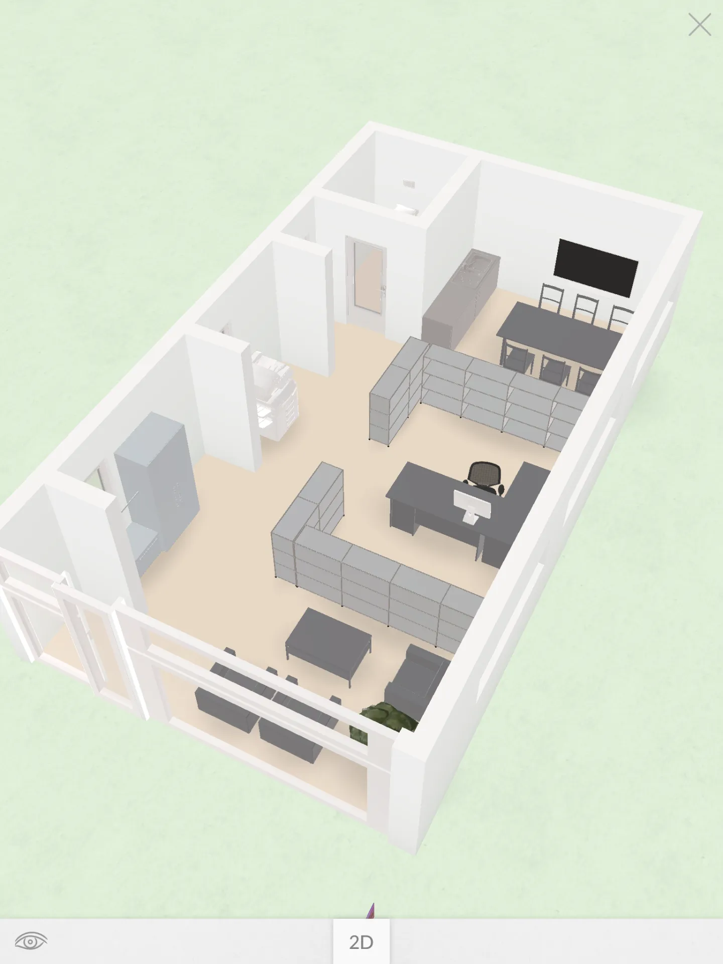 Spazio commerciale (49 m2) in affitto come atelier, ufficio, studio di massaggio, studio di bellezza, sala hobby, ecc. - Foto 9 di 9