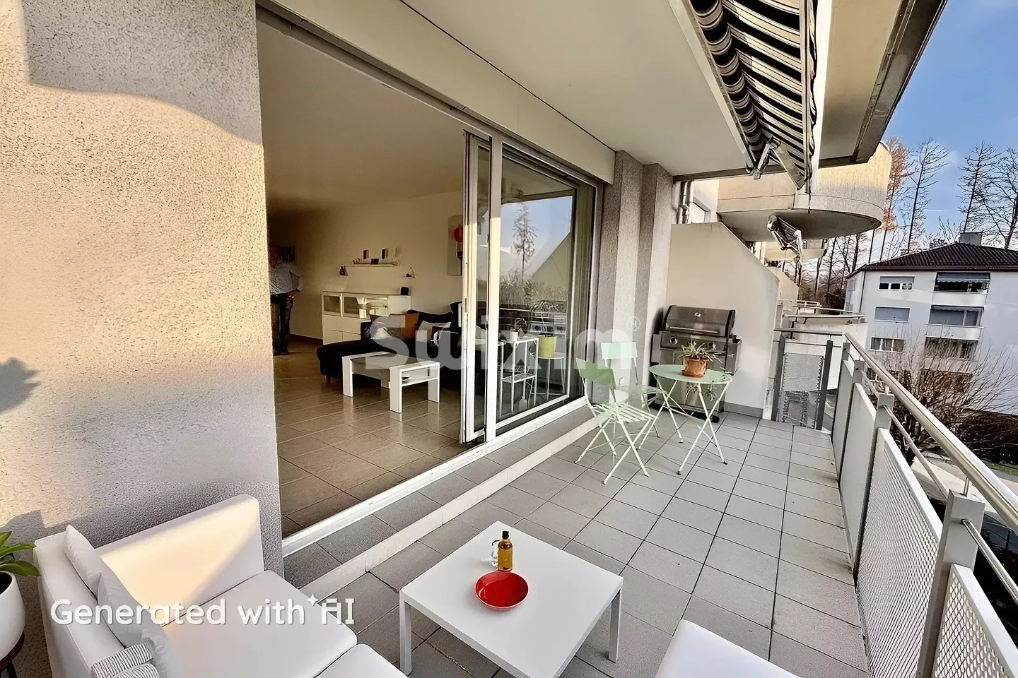 Appartement lumineux avec terrasse - Photo 2 sur 5