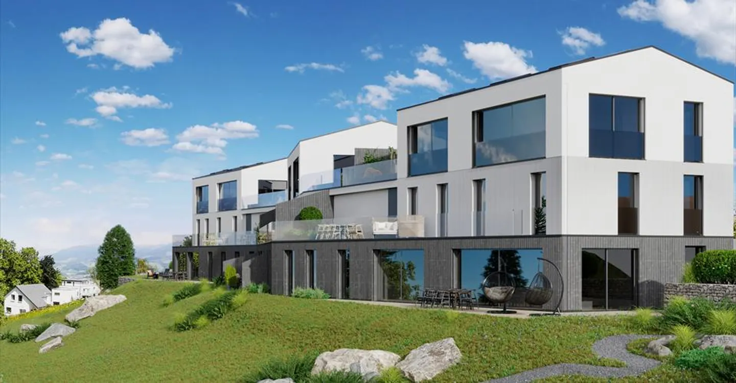 Spazioso triplex di 5.5 stanze a Sorens - Foto 1 di 11