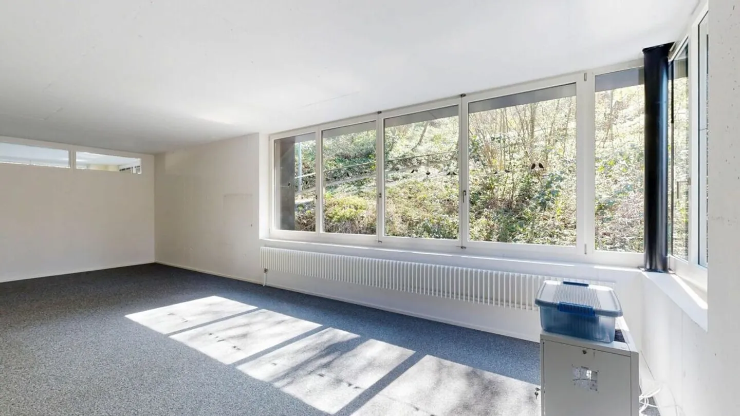 Moderner Gewerberaum mit 72 m² Fläche und 42 m² Empfangsbereich und Küche im markanten GWAND in Merenschwand - Foto 3 von 16