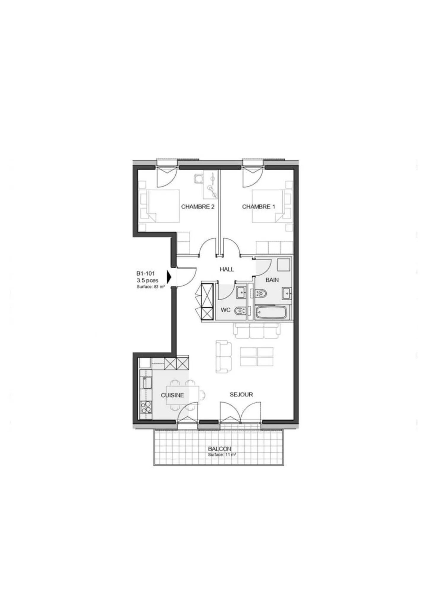 Appartement Contemporain à Denges - Photo 8 sur 8