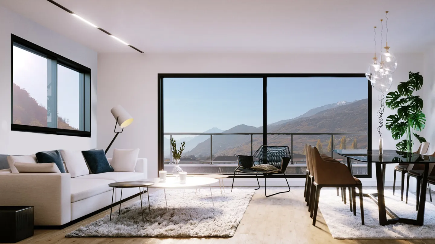 ZU VERKAUFEN 2.5 ZIMMER WOHNUNG IN CHIPPIS - Foto 2 von 4