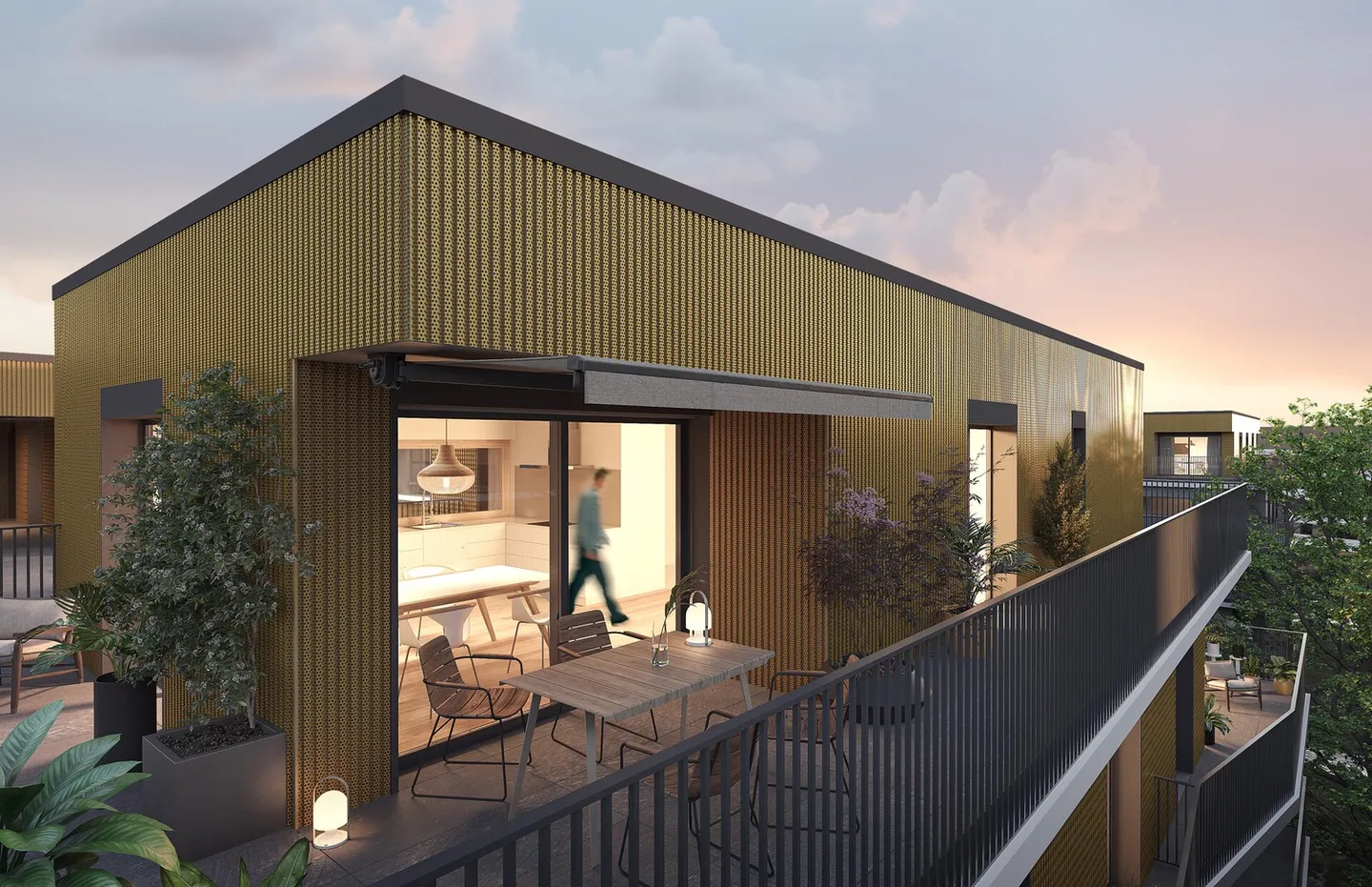 3.5 new rooms in the penthouse with a terrace of 28 m² – C17-403 - Photo 1 of 9