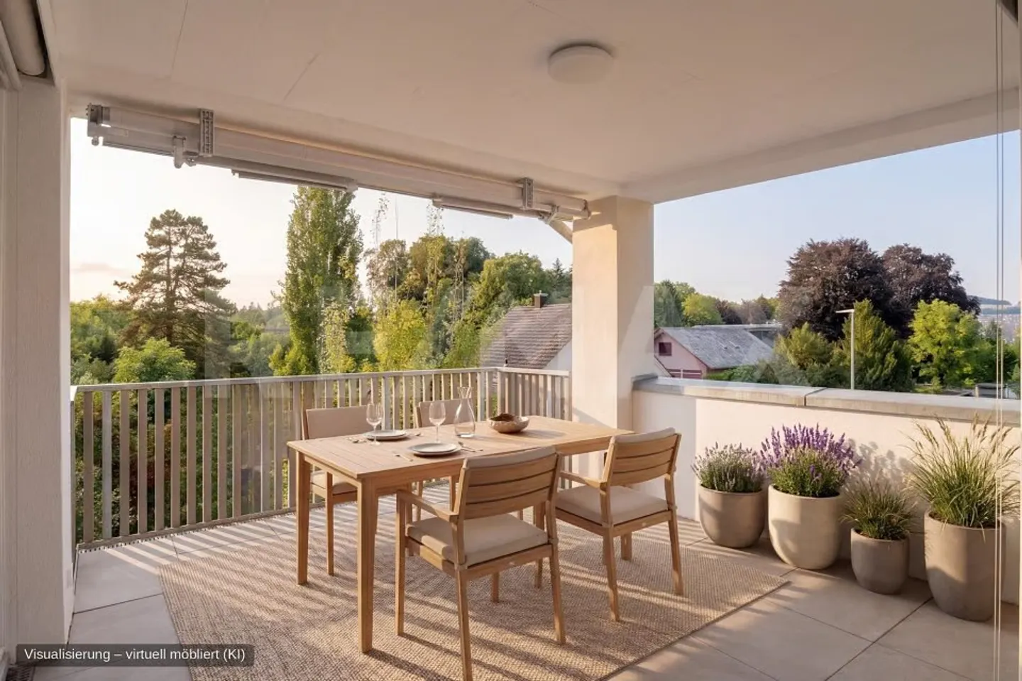 Appartement moderne de 4,5 pièces avec loggia et salle de bain parentale à Fahrwangen - Photo 3 sur 13