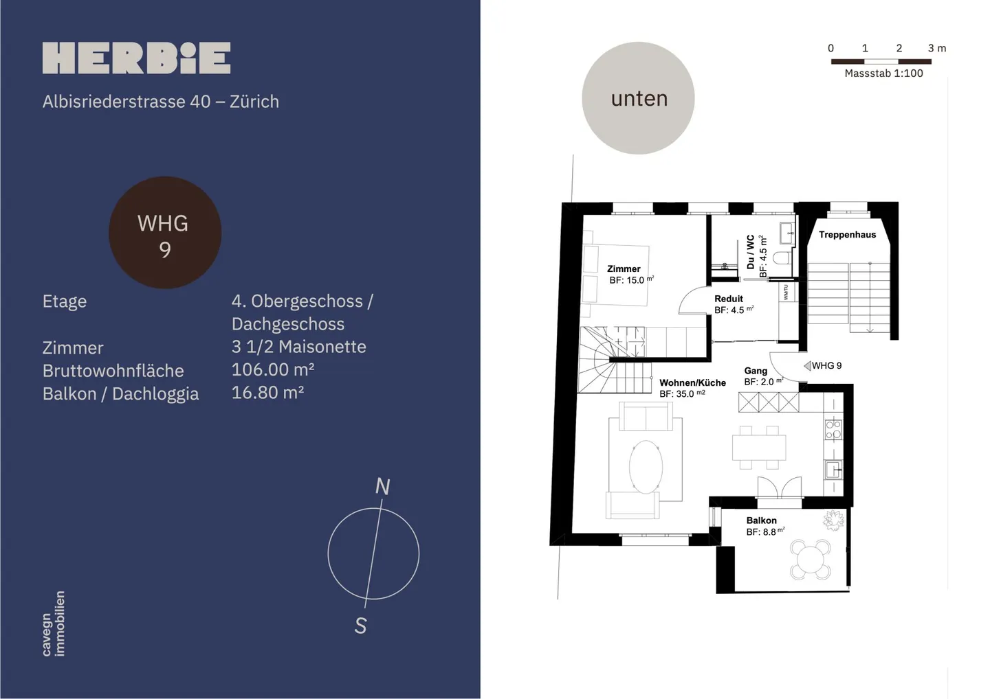 Stylische Wohnung in Zürich-Wiedikon - Foto 10 von 11