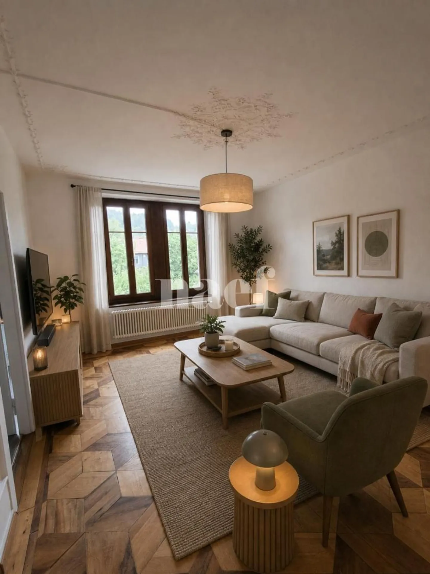 Appartement avec 3 chambres et charme rénové - Photo 3 sur 12