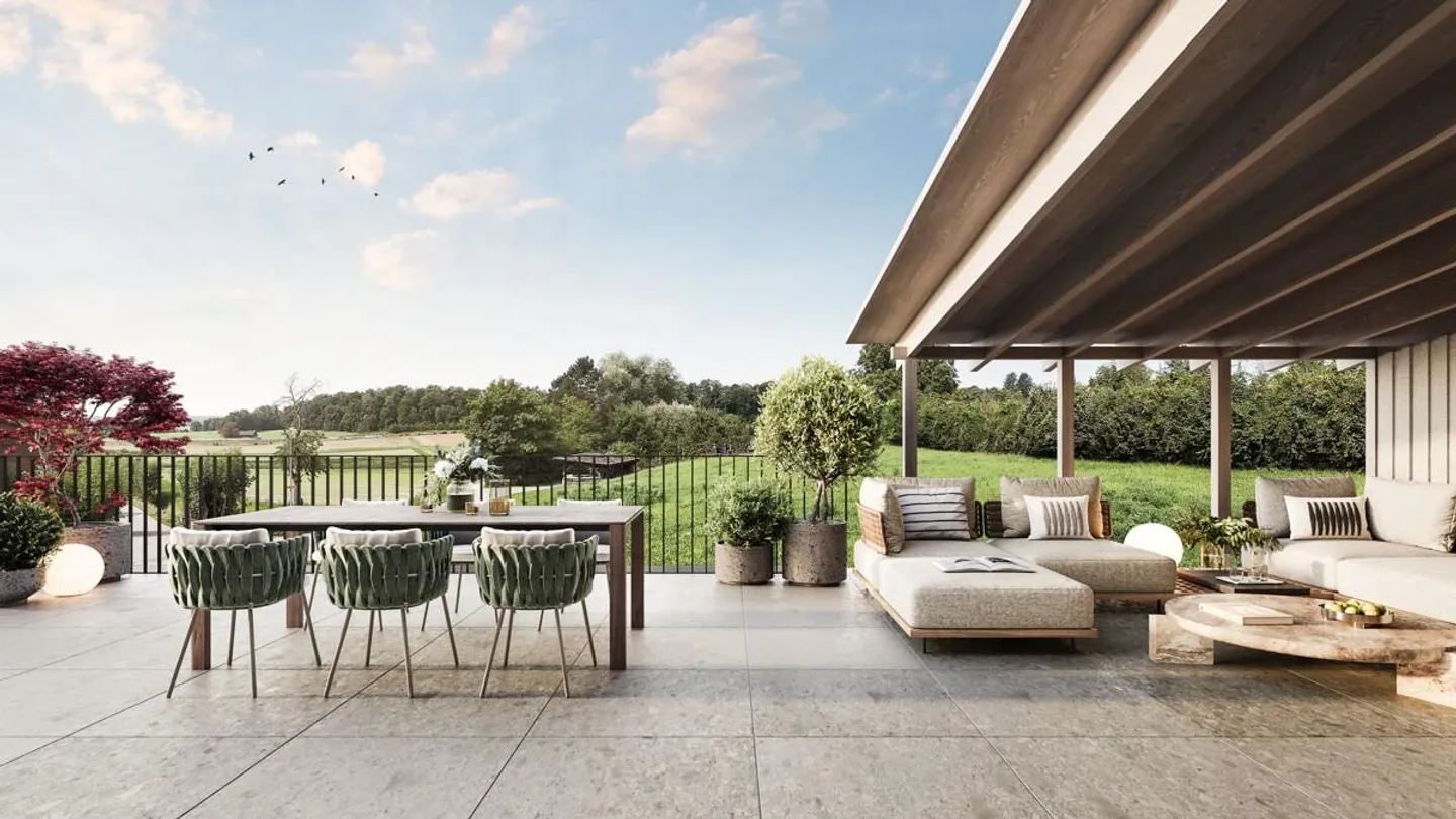 Neubauprojekt AUREUM: 4-5-Zimmer-Wohnung mit grosser Terrasse - Foto 1 von 5