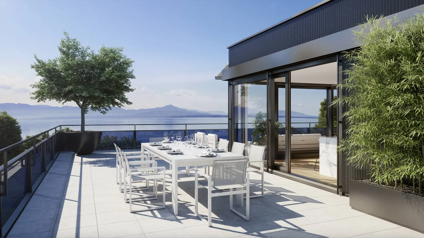 PENTHOUSE UNICO SULLA RIVA DEL LAGO - Foto 2 di 4