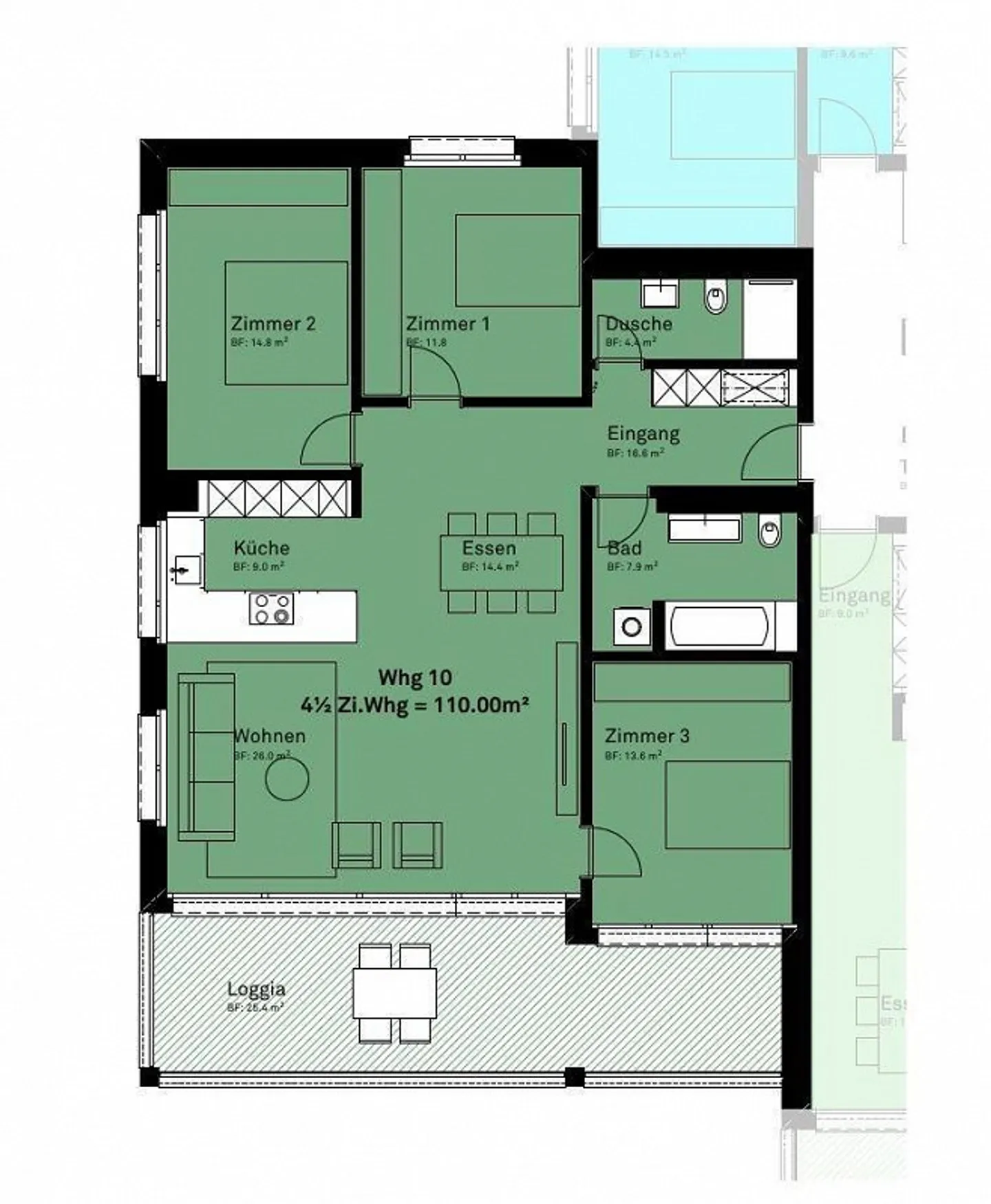 Wunderschöne 4.5 Zimmer-Wohnung in Zizers zu vermieten! - Photo 7 sur 7